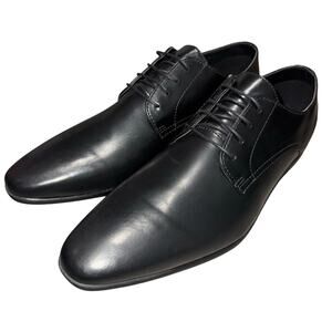TOPMAN BLACK BRIAR DERBY LACE-UP DRESS SHOES OXFORDS MEN'S US 11 EU 44